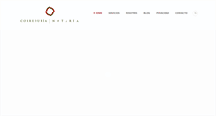 Desktop Screenshot of correduria-notaria.com